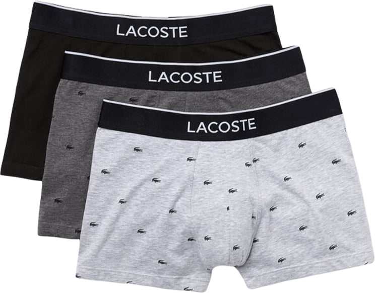 Lacoste Pack Of 3 Signature Casual Short Boxers Divers