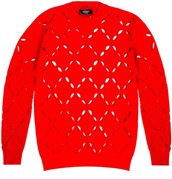 Versace Cut Out Wool Sweater