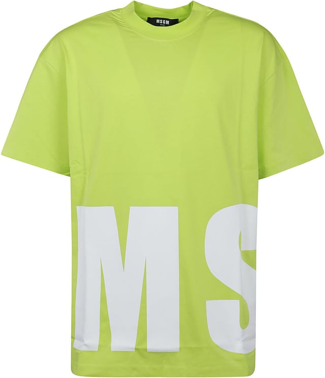 MSGM T-shirt Yellow & Orange Geel