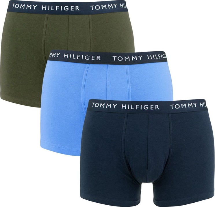 Tommy Hilfiger Boxershorts 3-pack Donkerblauw Blue