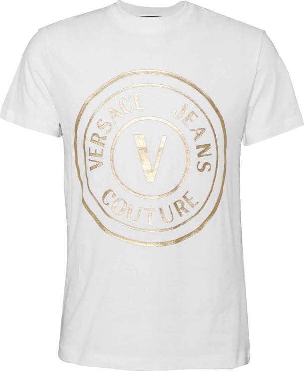 Versace Jeans Couture White Man T-shirt Wit