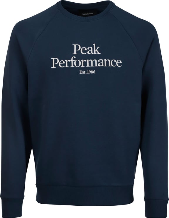 Peak Performance Knitwear Original Crew Blauw