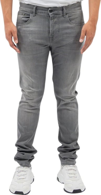 7 For All Mankind Slimmy Tapered Luxe Performance Plus Grey Jeans Blauw