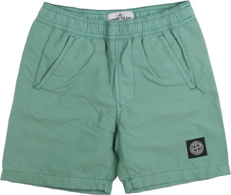 Stone Island Junior Shorts Verde Chiaro Groen