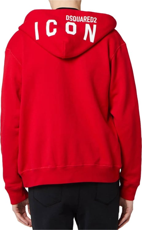 Dsquared2 Icon Logo Hoodie Rood