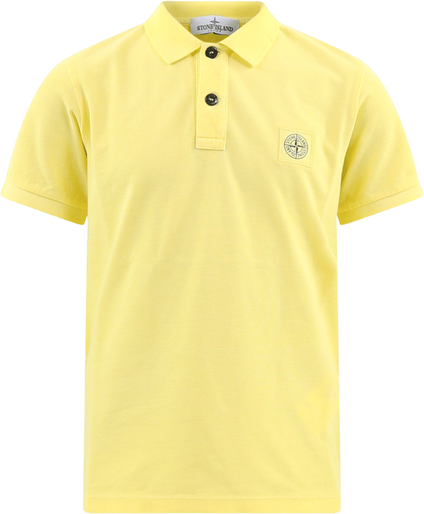 Stone Island Junior Polo Shirt Geel