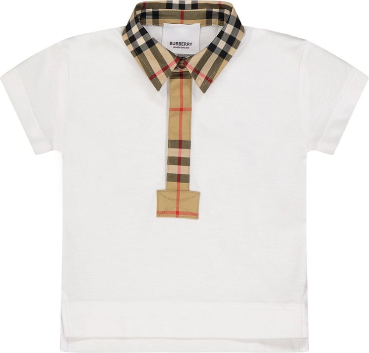 Burberry Burberry 8054189 baby polo wit Wit