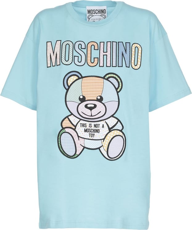 Moschino T-shirts And Polos Fantasia Azzurro Blauw