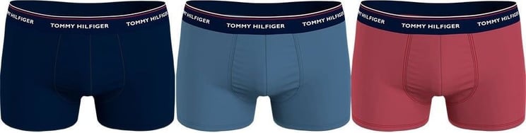 Tommy Hilfiger Boxershorts 3-Pack Donkerblauw Blauw