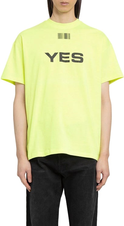 Vetements Vtmnts Yes t-shirt Geel