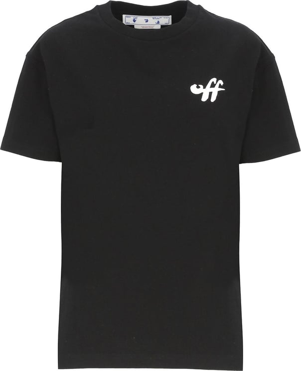 OFF-WHITE T-shirts And Polos Black Whit Zwart