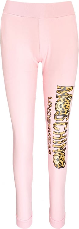 Moschino Moschino Underwear Leopard Logo Track Pants Roze