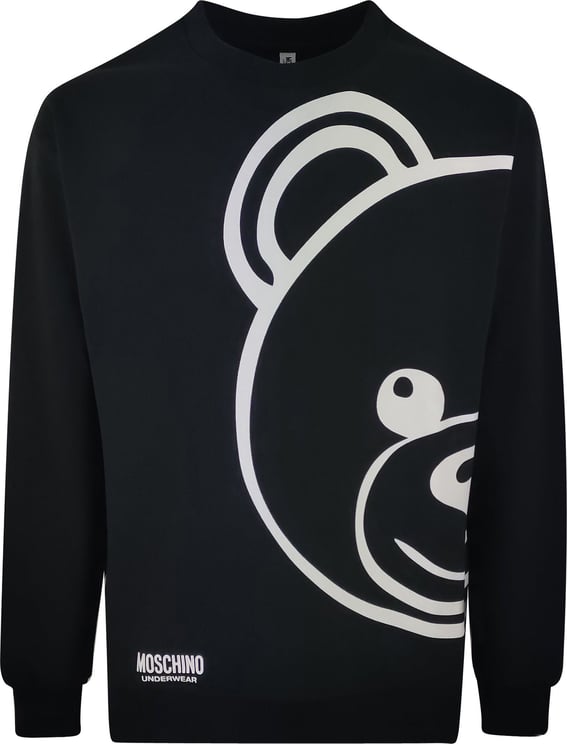 Moschino Black Man Sweatshirt Zwart