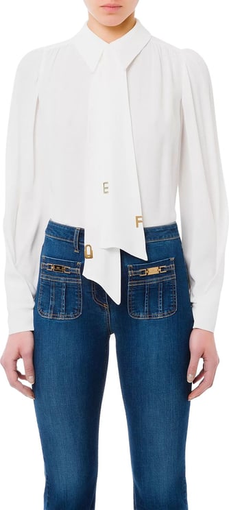 Elisabetta Franchi Woman's blouse avorio Wit