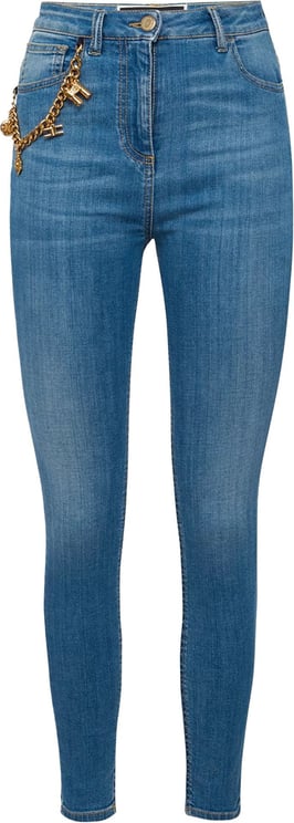 Elisabetta Franchi Woman's jeans blue denim Blauw