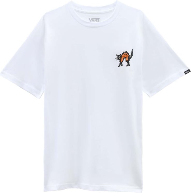 Vans T-shirt Kid By Sk8 Wolf Ss Vn0a7pxzwht Wit