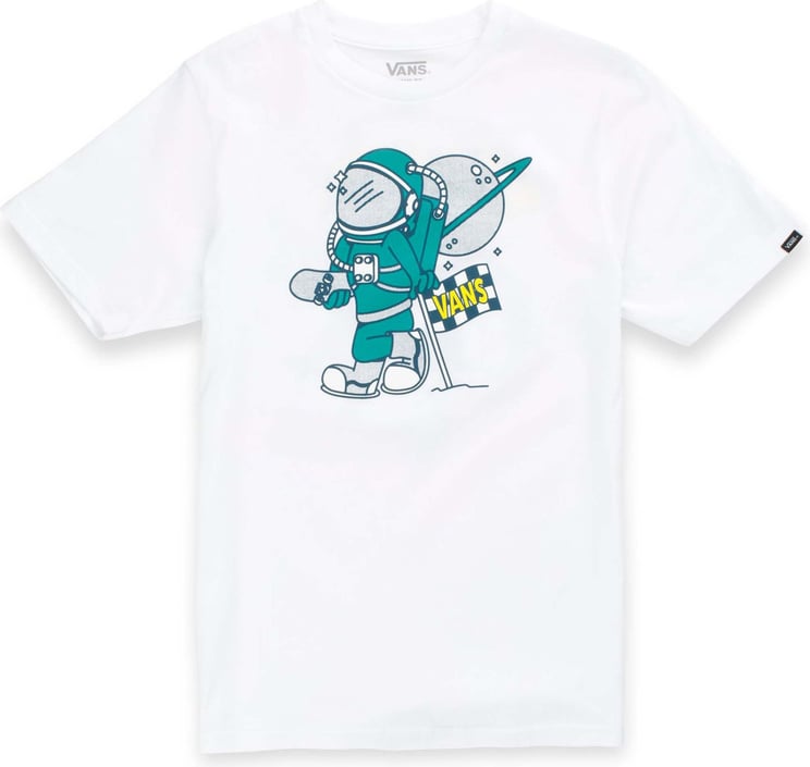 Vans T-shirt Kid By Sk8 Cadet Ss Boys Vn0a5fnhwht Wit
