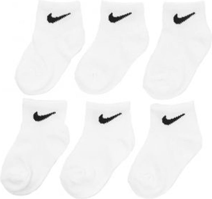 Nike Socks Kid 6 Pack Quarter Rn0029.001 Wit