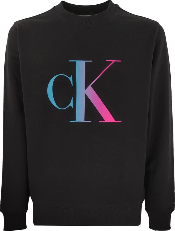 Calvin Klein Black Man Sweatshirt Zwart
