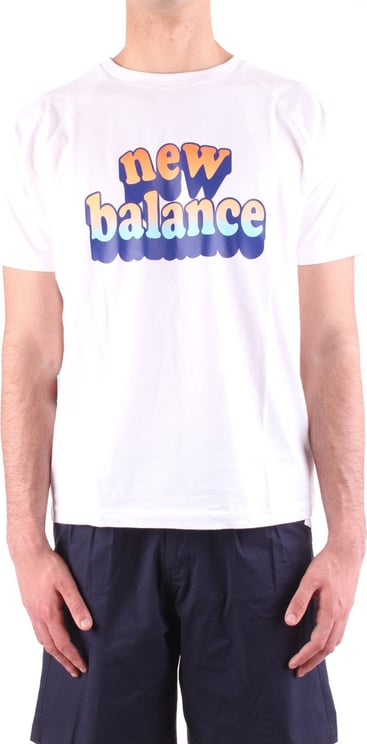 New Balance T-shirts And Polos White Wit