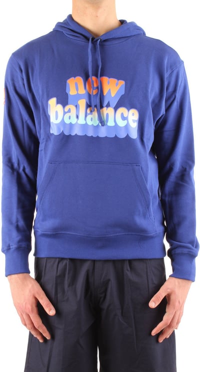 New Balance Sweaters Blue Blauw