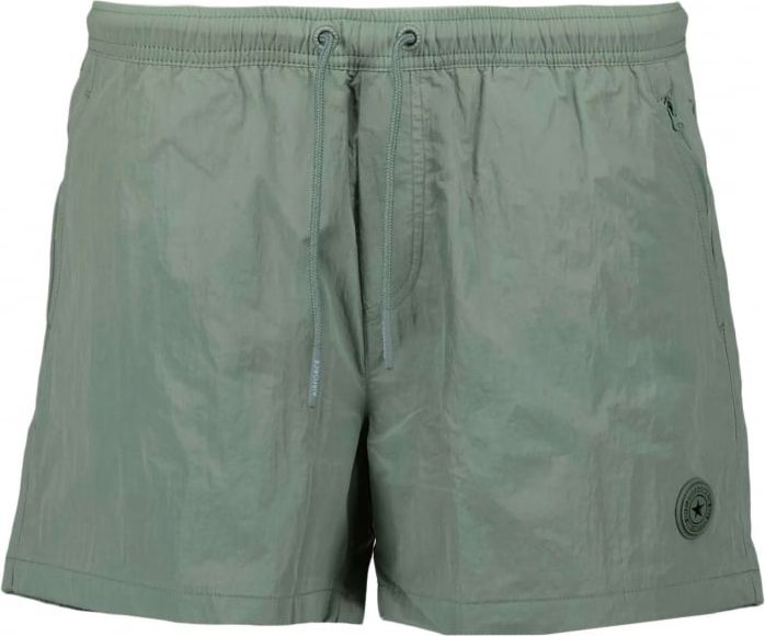Airforce Waxed crincle lily pad swimshort Groen