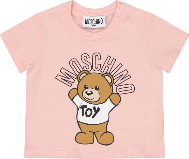 Moschino Moschino MUM032LAA01 baby t-shirt licht roze Roze