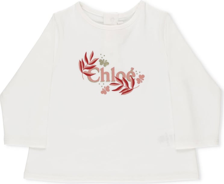 Chloé Chloè T-shirts And Polos Bianco Sporco Wit