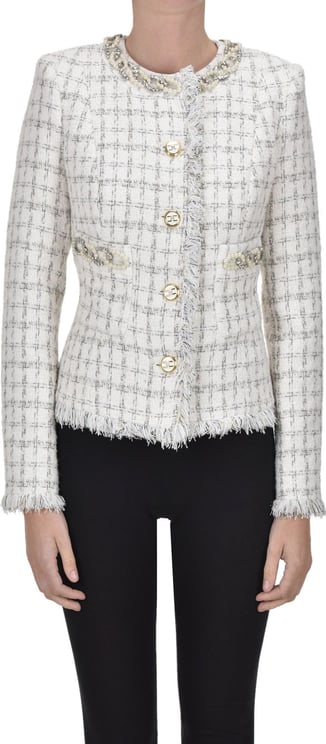 Elisabetta Franchi Chanel Style Jacket Beige