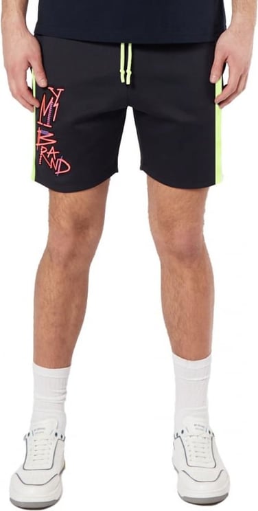 My Brand Mb Doodle Neon Taping Short Blauw