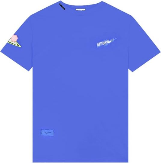 My Brand Mybrand Lightning T-Shirt Blauw