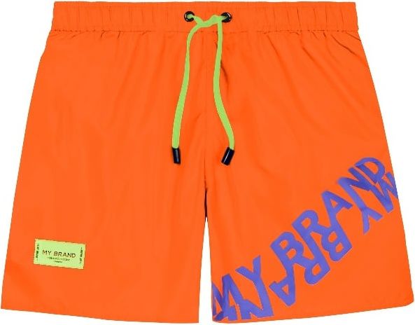 My Brand Mb Double Branding Swimshort Oranje