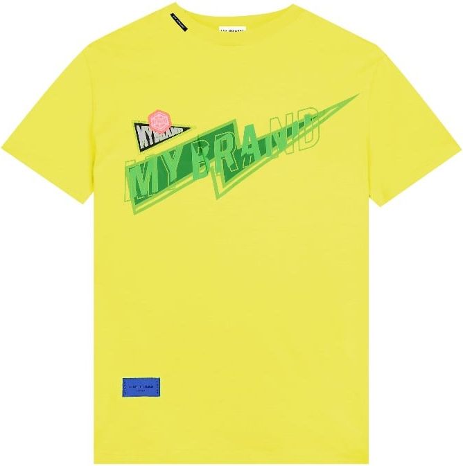 My Brand Mybrand Lightning T-Shirt Geel