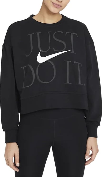 Nike Dri-fit Get Fit Trainingsshirt Dames Zwart Zwart