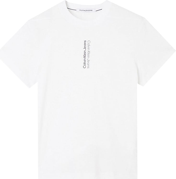 Calvin Klein T-shirt Man Mirror Logo Tee J30j320185.yaf White