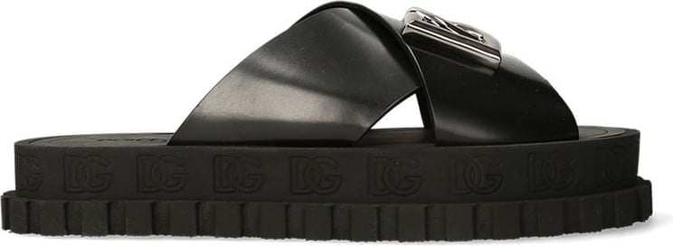 Dolce & Gabbana Slippers zwart Zwart