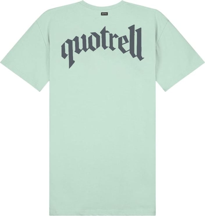 Quotrell Wing T-shirt Dress | Mint / Grey Groen