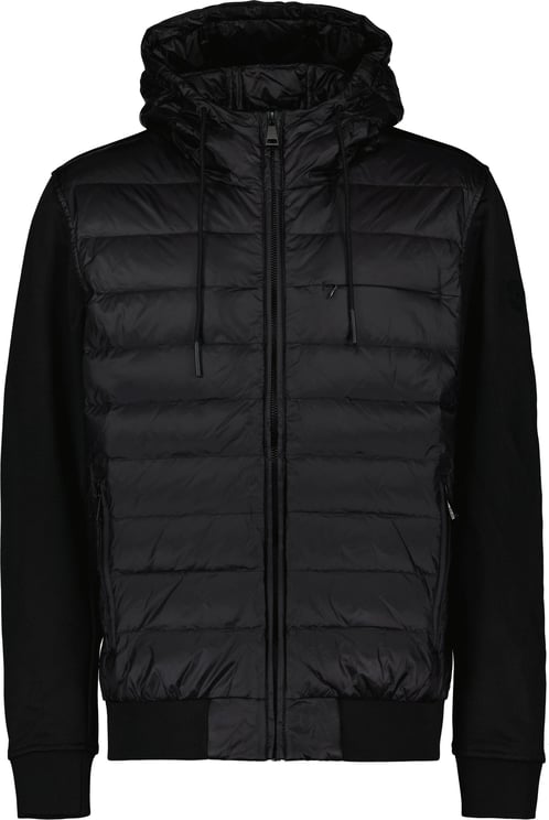 Airforce Hooded Technical Padded Sweat Zip Black