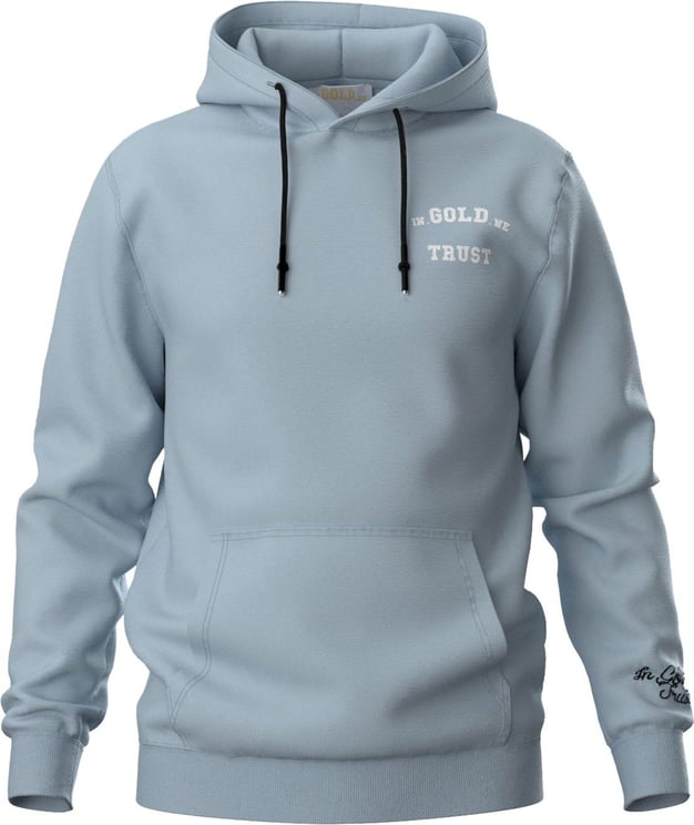 In Gold We Trust The Notorious Light Hoodie Baby Blue Blauw