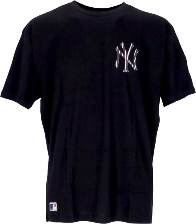 New Era T-shirt Man New York Yankees Mlb Logo Infill 13083950 Zwart