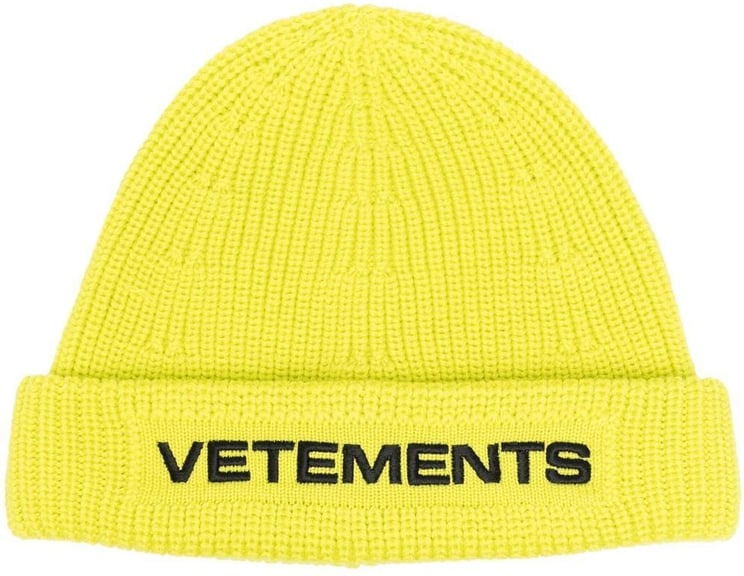 Vetements Hats Yellow Geel