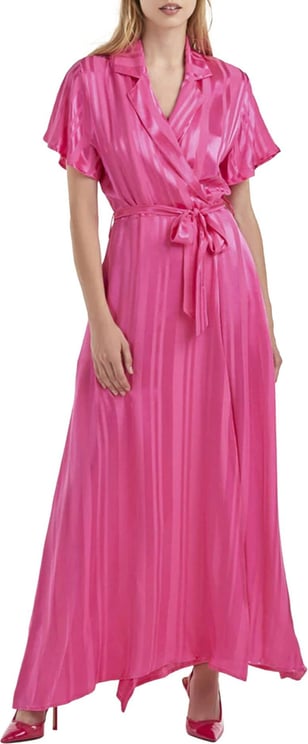 Silvian Heach Long blouse dress hotpink Pink