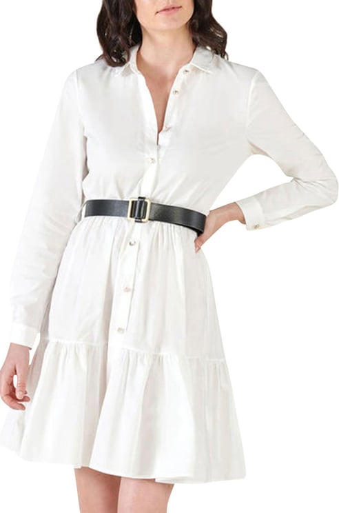 Silvian Heach Dress Mulcibe wit White