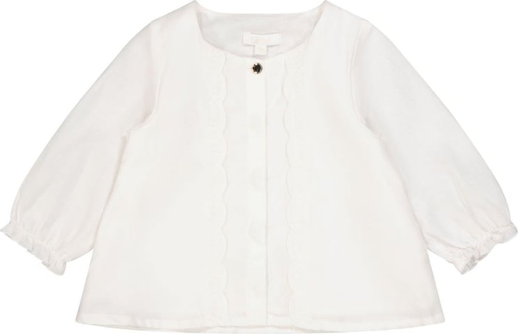 Chloé Chloe C05413 baby blouse off white Wit