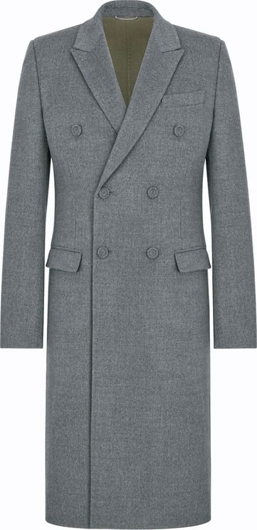 Dior Long coat virgin wool Grijs