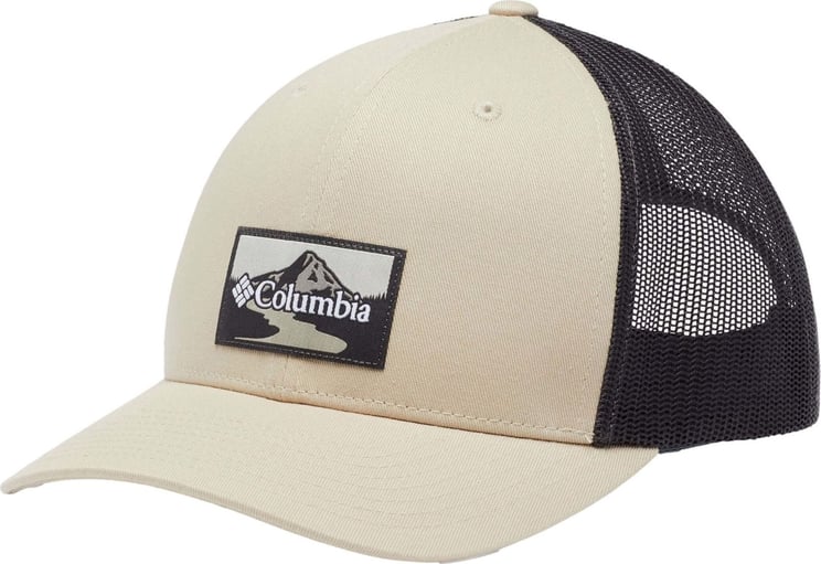 Columbia Mesh Snap Back Hat Ancient Fossil Beige