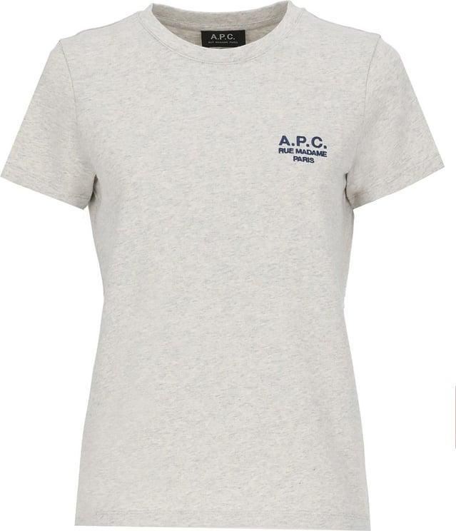A.P.C. T-shirts And Polos Ecru Chine Grijs