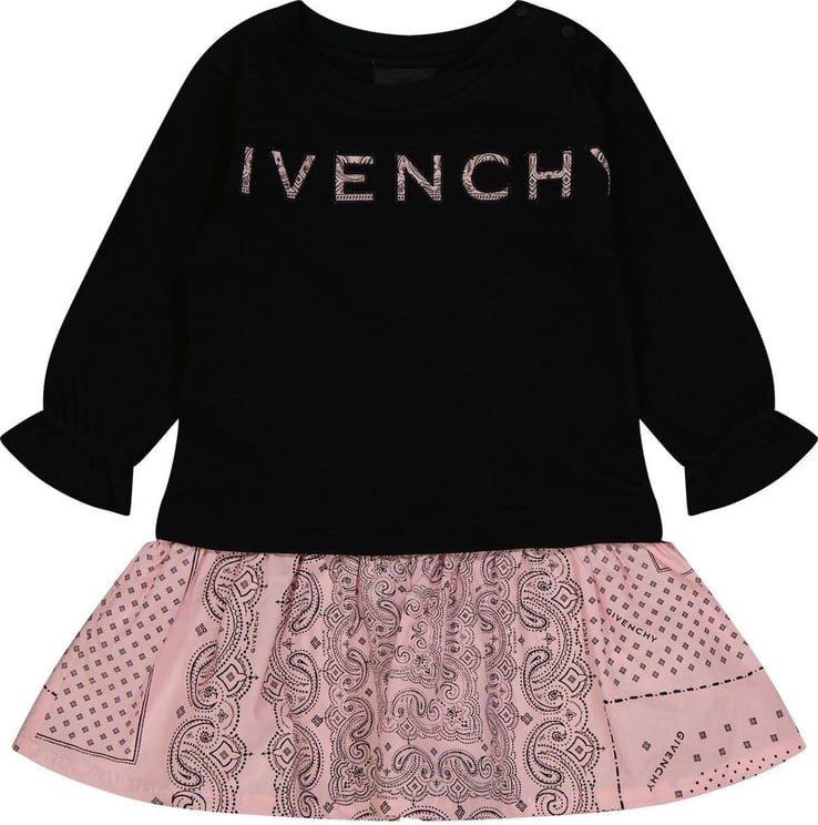 Givenchy Babyjurkje Zwart/roze Zwart
