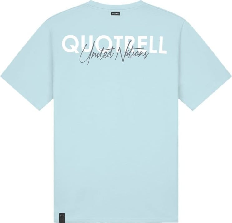 Quotrell Cura T-shirt | Light Teal / Silver Blauw