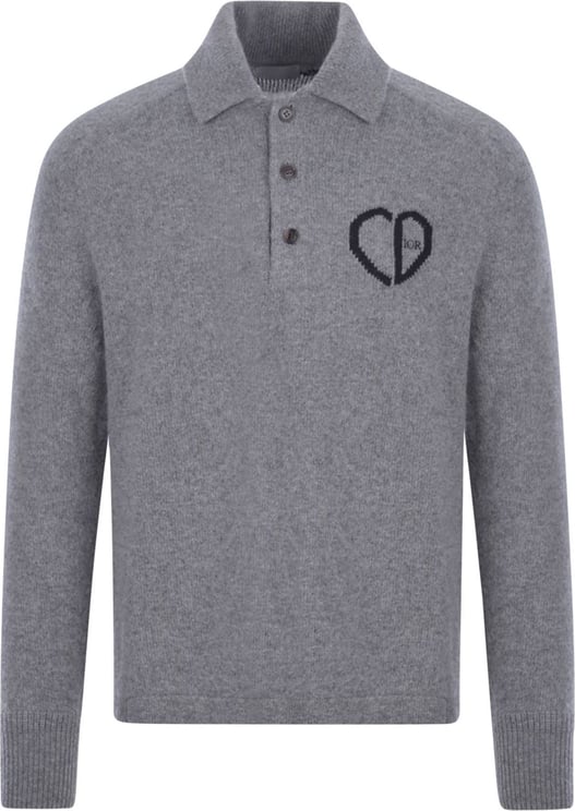 Dior Polo pull wool and cashmere Grijs